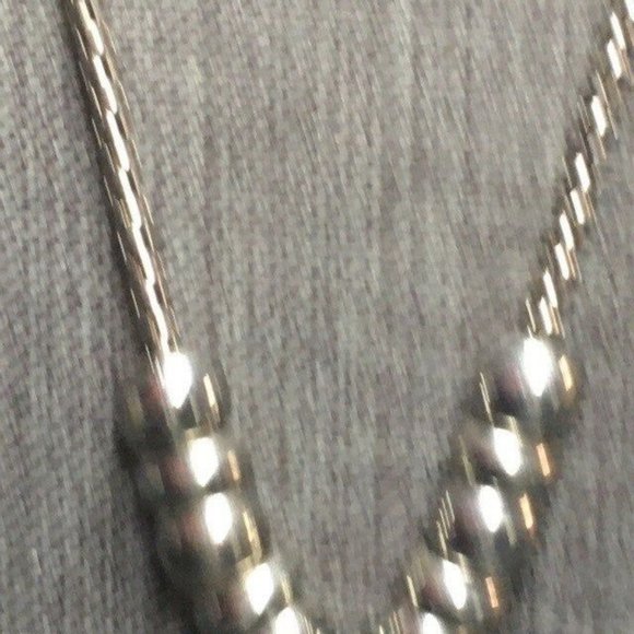 Heart Arrow Drop Necklace As Is Pink Rhinestone Silver Chain Barbie Glam Bling - Picture 3 of 7